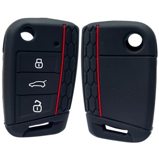 Силиконов калъф за ключ за VW с 3 бутона